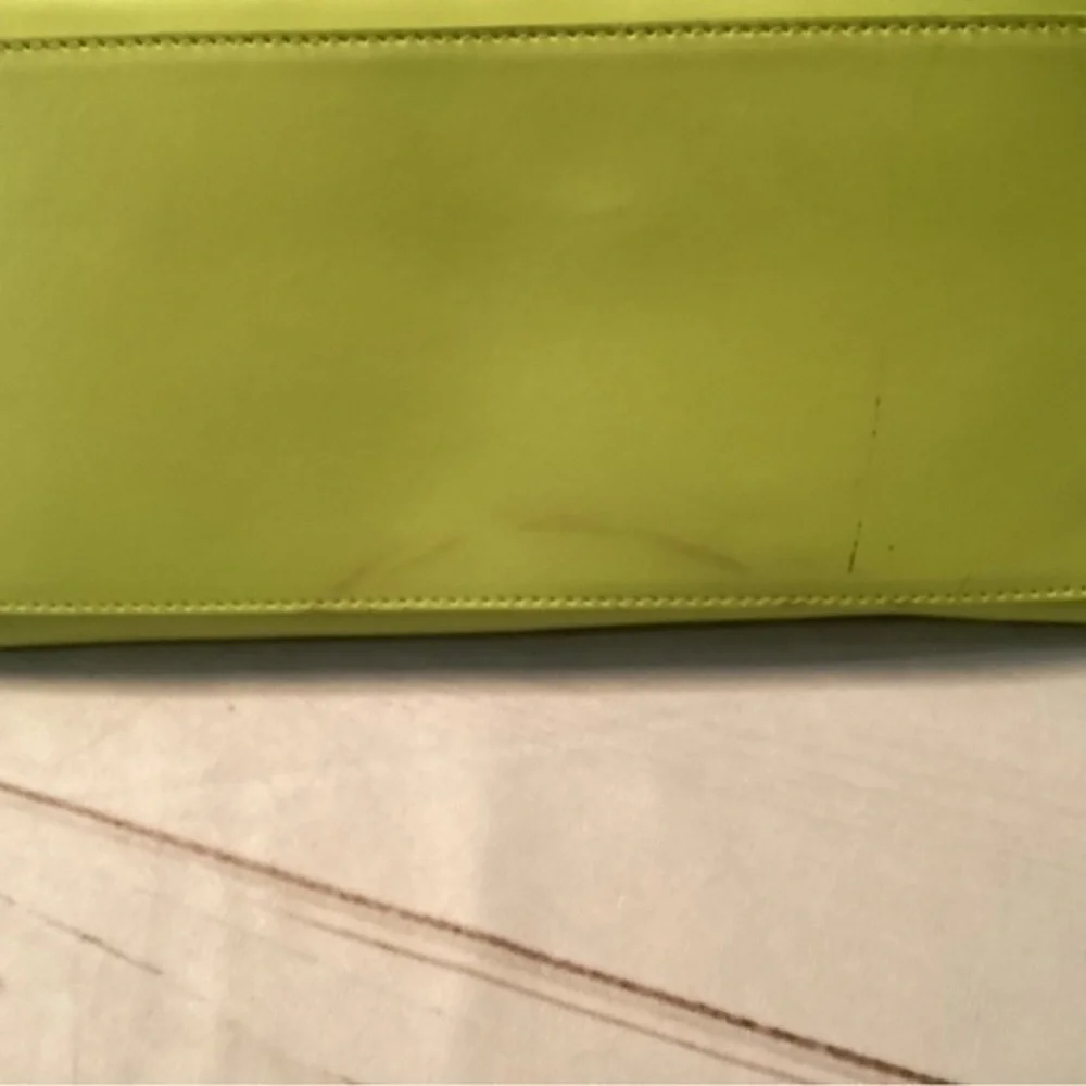FURLA Lime Green Leather Purse - Picture 7 of 16